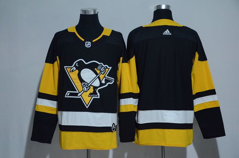 Men 2017 NHL Pittsburgh Penguins blank black Adidas Stitched Jersey->toronto maple leafs->NHL Jersey